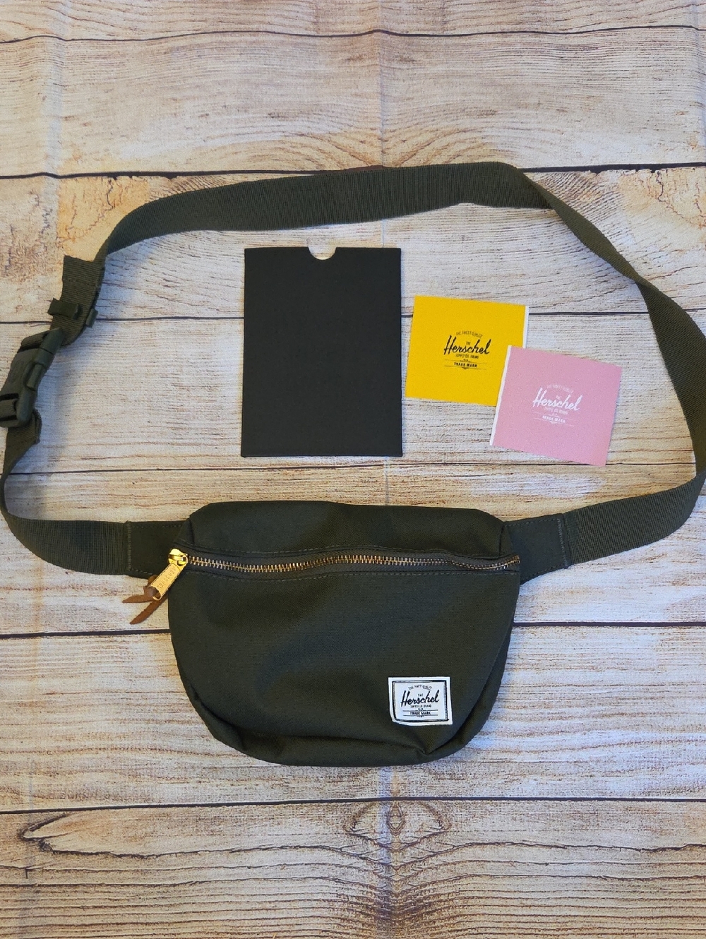 Herschel Supply Company Olive Waist Pack with Gold Zipper